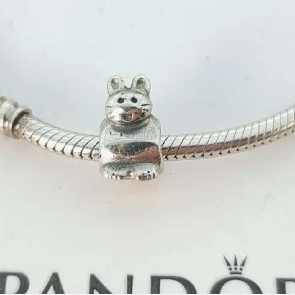 Pandora 925ALE Silver Kitty Cat Bead - retired